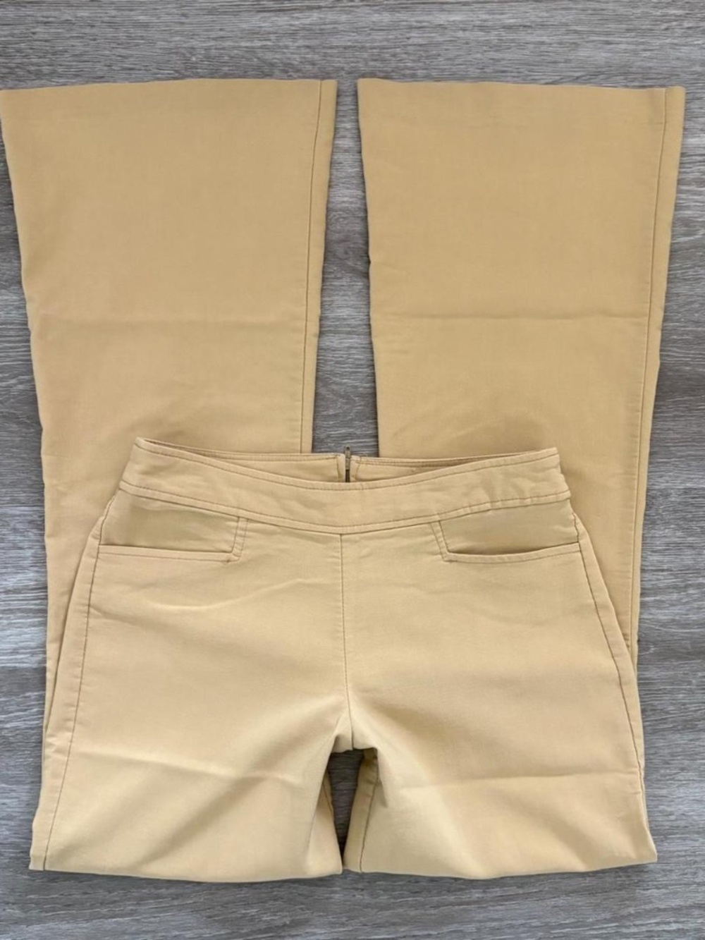 90s tan casual office slacks
